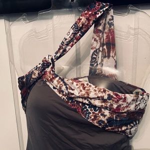 Anne Cole signature one shoulder swim suit new - no tags size 8